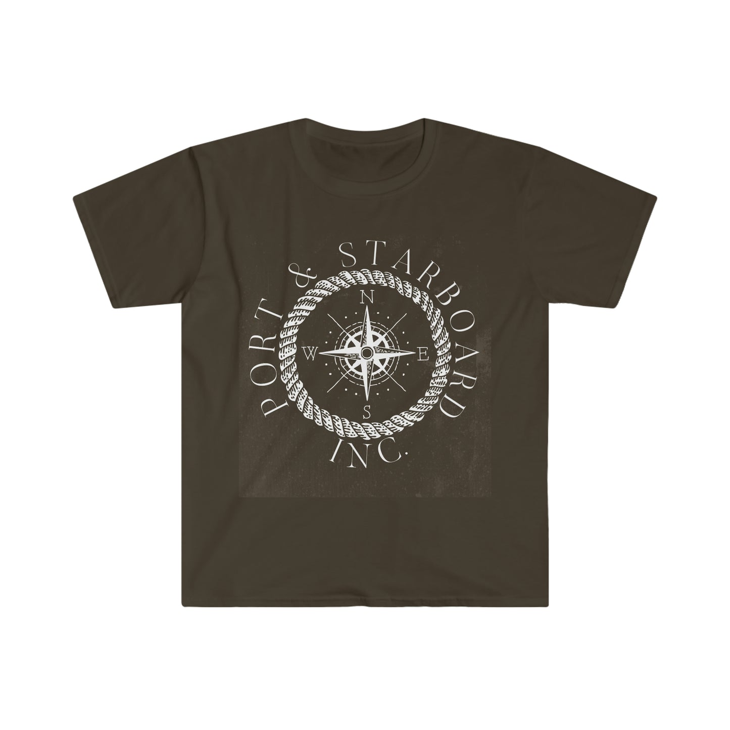 Port & Starboard Inc. Unisex Softstyle T-Shirt - White Logo