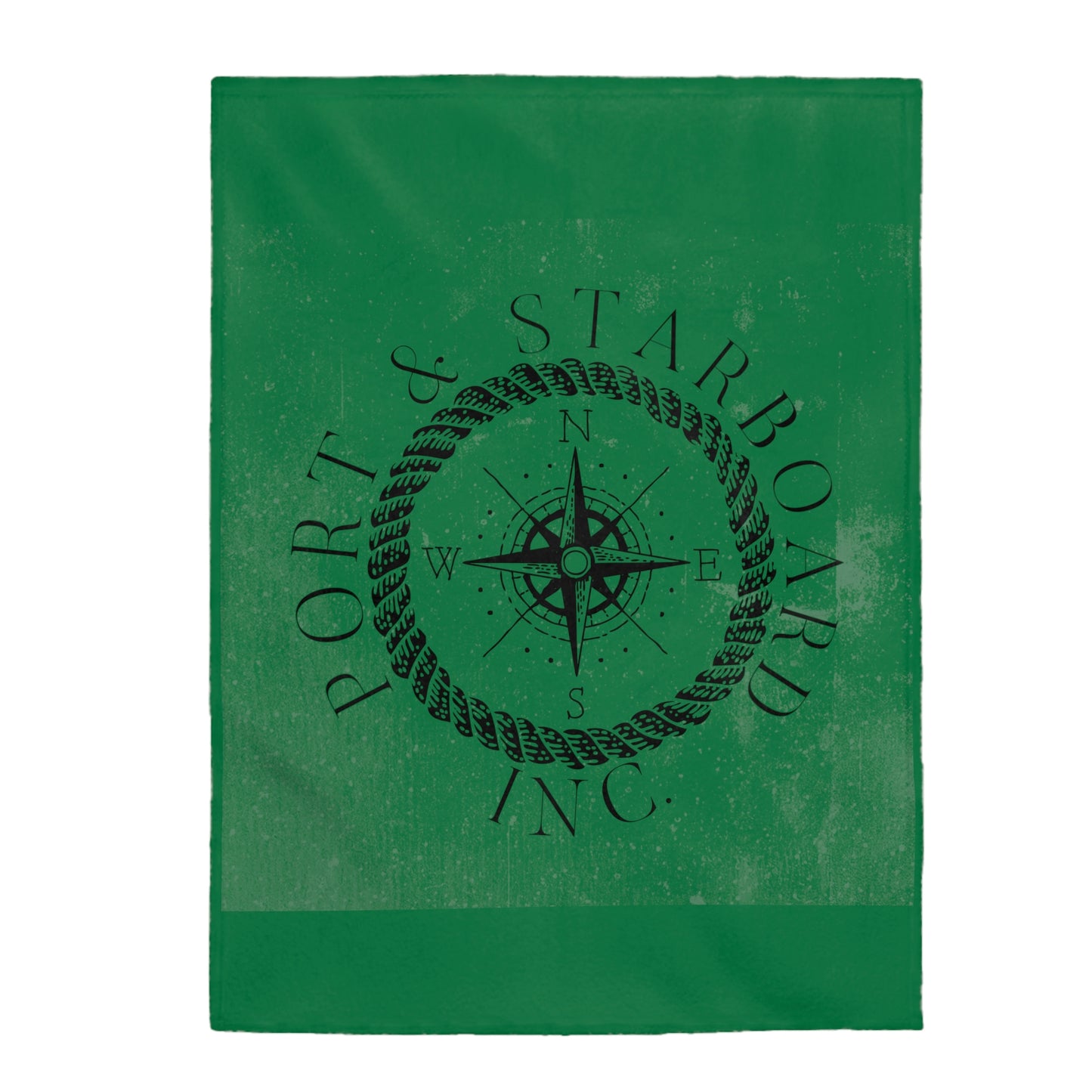 Port & Starboard Inc. Velveteen Plush Blanket - Green