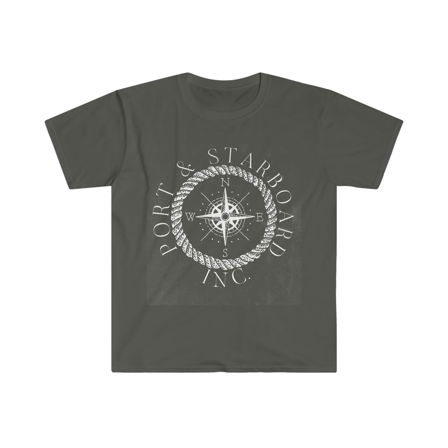 Port & Starboard Inc. Unisex Softstyle T-Shirt - White Logo