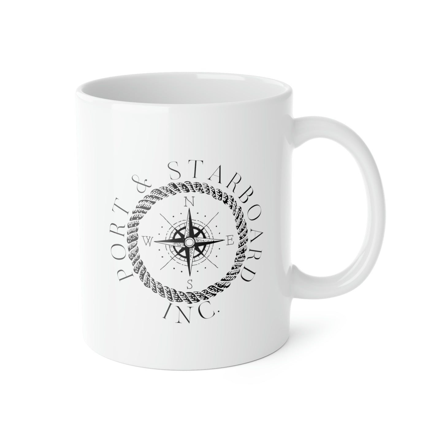 Port & Starboard Inc. hite Ceramic Mug, 11oz
